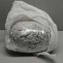 HIGOGOGO Round Stuffed Pouf Ottoman, Long Faux Fur Poufs with Foam Chunk Filling, Fluffy and Furry Pouf Foot Stool Storage Ottoman, 20 X 15 Floor Poufs Foot Rest for Living Room, Grey