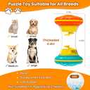 BoYoYo Interactive Dog Toys, Dog Puzzle Toys for Smart, Dog Enrichment Toy to Keep Them Busy, Treat Dispensing Toy Slow Puzzles Feeder, Yellow