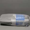 5 STARS UNITED Knee Pillow for Back Sleeping  Cooling Cover - Memory Foam Cushion for Sciatica Pain Relief  Under Leg Support for Sleeping on Back  Half Moon Bolster for Bed, Arctic Gray