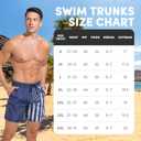 Men's Swim Trunks with Compresssion Liner 7" Swimwear Board Shorts 2-in-1 Bathing Suits with Zipper Pockets (XXL)