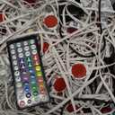 FBZ 150FT Permanent Outdoor RGB Lights - IP67 Waterproof with Smart App Control Remote,DIY Scene Modes, Music Synchronization,Eaves Lights for Garden Decor,Deck,Christmas