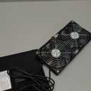Dual Solar Fan for Chicken Coop, 12W Solar Powered Fans for Outside Shed