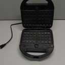 OSTBA 3 in 1 Sandwich Maker Panini Press Waffle Iron Set with 3 Removable Non-Stick Plates, 750 W Toaster Perfect for Sandwiches Grilled Cheese Steak, Black