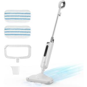 Steam Mop for Floor Cleaning with 2 Washable Pad, Lightweight Floor Steamer Cleaner Mop for Hardwood, Tile, Laminate Floors，Carpet