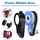 12V Powered Wheels Motor Gearbox Replacement 2 Pcs RS550 40000RPM High Speed Upgrade Set Compatible with Most Ride On Toys, Kids Electric Cars for Powered Wheels Replacement Parts