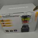 Toastmaster 400 Watt Blender with 48 oz Glass Jar, Black, TM-400BL