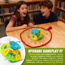 Upgrade Marble Balance Board Game Fun Family Stacking Challenge Toy with 60 Colorful Balls, Portable Balancing Game for 1-4 Players, Idea Travel Party & Indoor Play for Kids & Adults