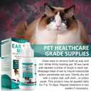 VOSIFSDIY Ear Mite Treatment for Dogs and Cats, Dog Ear Infection Treatment, Ear Mite Treatment for Dog Yeast Infection, 100% Natural Dogs Cats Ears Drops-2PCS