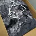 Electric Heated Throw Blanket 50"x60", Luxury Blue Faux Rabbit Fur Electric Blanket, Fast Heating Soft Fluffy Thick Electric Blanket with 6 Heating Levels & 12H Auto Off