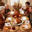 200Pcs Thanksgiving Paper Plates and Napkins, Fall Disposable Dinnerware Set with Pumpkins Maple Leaves Paper Plates Napkins for Thanksgiving Fall Party Supplies