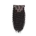 7Pcs Deep Wave Curly Clip In Hair Extensions Synthetic Hair Clip Heat Resistant Fiber Hairpieces For Women Dark Brown 2 24inch Deep Wave