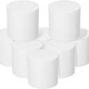 Crafare Round Foam Rounds 4x4 Inch Polystyrene Foam Circle Dummy Cake Set 7 Pack for Wedding Birthday Cakes Crafting, Modeling Art Project Displays