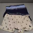 POLO RALPH LAUREN Boys' 3-Pack Boxer Briefs (Large, Blue/White Aop)