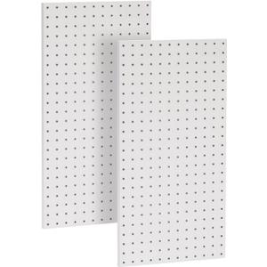 Ultrawall 2 Pcs Metal Pegboard Wall Panels, Peg Boards for Garage Tool Storage (Gray)