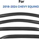 Window Visors Rain Guards Shield for 2018-2024 Chevrolet Equinox, Out-Channel Window Vent Wind Deflectors Visors Shades for 18-24 Chevy Equinox