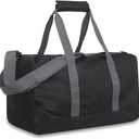 30 Liter, 17 Inch Canvas Duffle Bags for Men and Women – Travel Weekender Overnight Carry-On Shoulder Duffel Tote Bags (Black)
