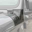 Savadicar Cowl Body Armor Outer Cowl Covers Corner Guards for 2018-2025 Jeep Wrangler JL JLU & Jeep Gladiator JT 2/4 Door, Exterior Accessories Parts, Textured Black, Pair (Diamond Pattern)