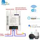 eWeLink WiFi Smart TH16 Switch 16A Temperature and Humidity Controller, Wireless Remote Control with Energy Consumption Monitoring, Compatible with Alexa Google Home