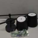 KDG Cordless Wall Sconces Set of 2, Wireless 5200mAh Rechargeable Battery LED Wall Lamps, Wall Lightings for Wall Painting, Outdoor, Garden, Living Room, Bedside, Hallway, Gifts, Night Light (Black) ((Large) L5.5  H14  D7.5 inch)