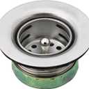 Moen 22174 Sink Basket Strainer with Drain Assembly, 2", Stainless Steel