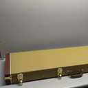 Electric guitar hardshell case leather case bag with internal guitar bag soft layer with locking latch waterproof (Yellow)