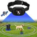 GPS Wireless Dog Fence and Outdoor Pet Barrier 2 in 1, Range 97-3280ft Electric Dog Fence for All Dogs, Keeps Pets Out of Obstacles, Adjustable Warning Strength (Black)