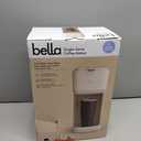 BELLA Single Serve Coffee Maker, K Cup & Coffee Ground Compatible with Removable, Adjustable Drip Tray, Auto Shutoff & Reusable Dishwasher Safe Accessories, Brews 6oz to 14oz, 1000 Watt, Oatmilk