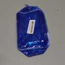 Neon TSA Approved Clear Toiletry Pouch, 7"x2.3"x4.7" Size, PVC Travel Makeup Bags for Toiletries, Transparent Cosmetic Bag for Women and Men Small (Dark Blue)