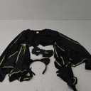 Women Glow in the Dark Bat Wings Costume with Bat Headband and Eye Mask for Adult Halloween Costume Cosplay Party (L/ XL)