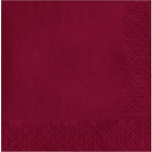 Creative Converting Touch of Color 2-Ply 50 Count Paper Lunch Napkins, Burgundy, 6.5 x 6.5-Inch