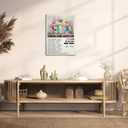 Christian Flowers Wall Art Inspirational Bible Verses Canvas Wall Decor God Says You Are Canvas Poster Prints Religious Pictures for Home Office Dining Bathroom Framed 16x24 Inch