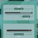 SCITOO Window Glass Struts fit for Kia for Sportage 2005 2006 2007 2008 2009 2010 2011 2012 2013 2014 Rear Lift Support Shocks 87170-1F110, SG250008, 4B-014232, C7047 11.6" 30Lbs, 2 Pack