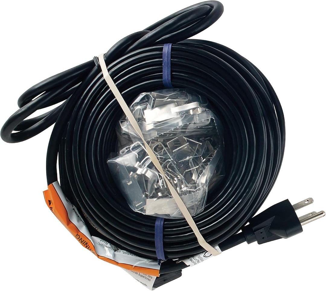Frost King RC30 Electric Roof Cable Kits, 30ft x 120V x 5 Watts/ft, 30 Feet, Black
