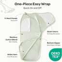 Momcozy Swaddles for Newborns, Quiet Fastener Swaddle Suitable for Infant 0-3 Months, New-Parent-Friendly Sleep Sack, Reduce Startle Reflex, Newborn Boys Girls Registry Essentials, 2-Pack, Serenity