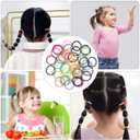200PCS Elastic Hair Ties for Thin Hair, Small No-Crease Ponytail Holders for Kids Baby Toddler, Multicolor Girl Hair Accessories, Mini Hair Elastic with Storage Box & Colorful Gift Box