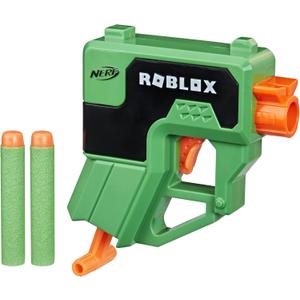 Nerf Roblox Phantom Forces: Boxy Buster Dart Blaster, Pull-Down Priming Handle, 2 Elite Darts, Code to Unlock in-Game Virtual Item