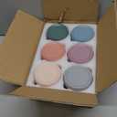 NETANY 6-pack 8oz Glass jars with Airtight Lids, Overnight Oats Containers with Lids, Wide mouth Mason Salad jars, Glass Food Storage Containers for Snacks Yogurt Spice Sugar