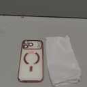 for iPhone 17 Pro Max Case with 1x Screen Protector, [Compatible with MagSafe] [Integrated Camera Protection], Non Yellowing Slim Cute Women Girly Magnetic Cover for iPhone 17 Pro Max, Pink