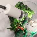 UVA/UVB Reptile Ceramic Heat Lamp - Pet Heating Bulb Holder Clamp - 110V-130V (White)