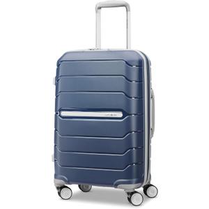Samsonite Freeform Hardside Carry-On Luggage with Spinner Wheels - Hardshell Suitcase - TSA, Airline-Approved - Expandable Hard Shell, Smooth Rolling Wheels for Lightweight Travel - Navy (23in x 15.3in x 9.8in)