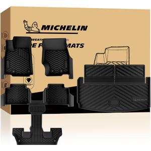 Michelin Vehicle Mats for 2021-2026 Jeep Grand Cherokee L 6-Seat (4 Piece)