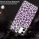 LETO for iPhone 11 Case,Leather Wallet Case with Fashion Floral Flower Designs for Girls Women,with Kickstand Card Slots Cover,Protective Phone Case for Apple iPhone 11 6.1" Purple Leopard