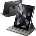 JETech Rotating Case ONLY for iPad Air 11-Inch M4/M3/M2 (2026/2025/2024), iPad Air 5/4 (2022/2020 5th/4th Generation 10.9-Inch), 360 Degree Rotation Protective Stand Cover Clear Back (Space Gray)