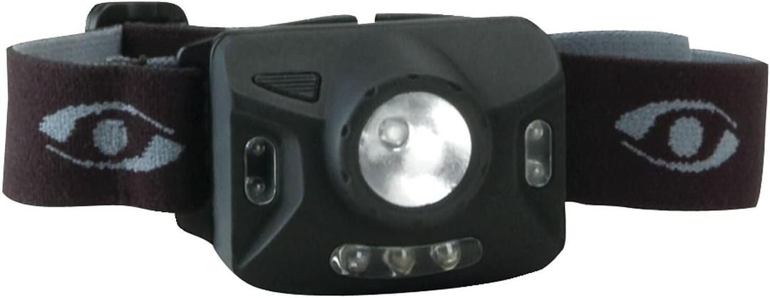 Cyclops Ranger CREE XPE 126-Lumens 4 Stage LED Headlamp W/3 Green LED, Black, 13.5" x 8.5" x 3.9"
