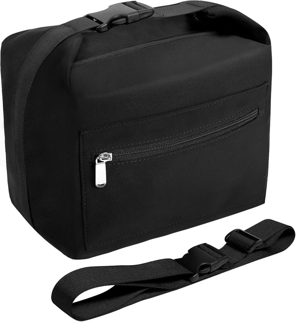 Insulated Lunch Bag Box for Women - Handheld Reusable Cooler Tote Bag with Adjustable Strap for Work Picnic Travel