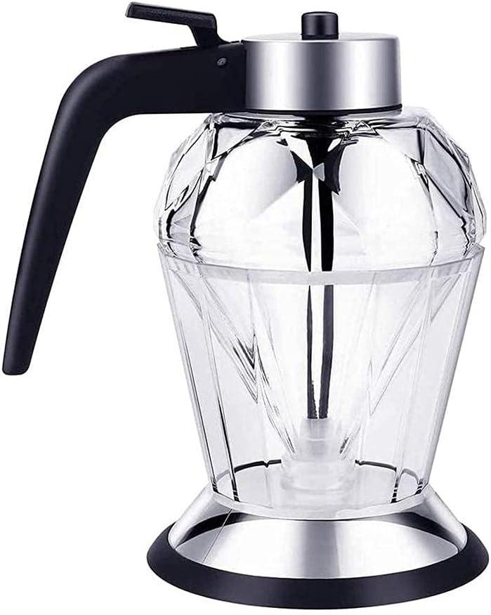 Dripless Glass Honey Dispenser, 200ML Feed Syrup Jar with Silicone Gasket, Seasoning Jar for Kitchen Tool Kitchen Utensil, Culinary Gadget, Cooking Accessory (200ml oil