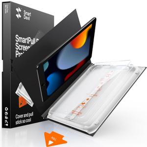 SMARTDEVIL 2 Pack Screen Protector for iPad 9/8/7 Generation 10.2 Inch (2021/2020/2019), HD Clarity, 9H Tempered Glass Film, Scratch Resistant, Easy Installation, Bubble Free