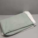 PHF Waffle Sherpa Throw Blanket, 50x60 Inches Luxury Plush Flannel Blanket for Winter, No Shed No Pilling, Cozy Soft Reversible Waffle Weave Fleece Throws for Bed and Couch, Sage Green