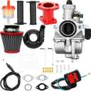 VM22 26mm Carburetor Kit Fit for Predator 212cc 224cc 196cc Engines,Coleman CT200U/BT200X Mini Bikes,KT196 Go Karts, GX160 6.5HP Honda Clone Engines,Baja MB200 with Throttle Assembly and Main Jets