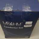 MR&HM King Size Comforter Set Coral Pink, 7 Pieces Tufted Boho Beddding Sets, Farmhouse Style Bed in a Bag with 1 Comforter, 2 Pillow Shams, 2 Pillowcases, 1 Flat Sheet, 1 Fitted Sheet for All Seasons